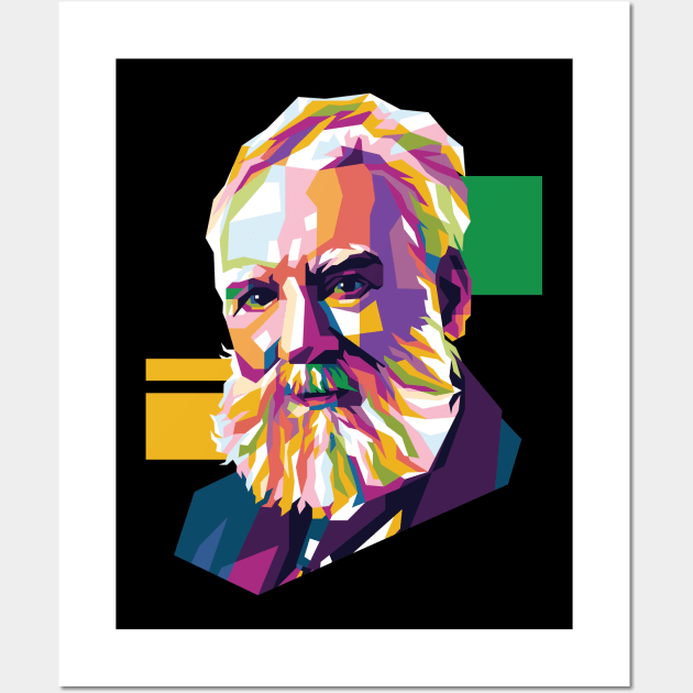 Alexander Graham Bell Wall Art by ESENTIAL-AF